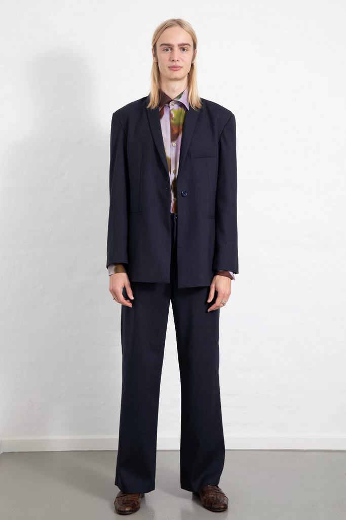model aplo massi navy wool trousers