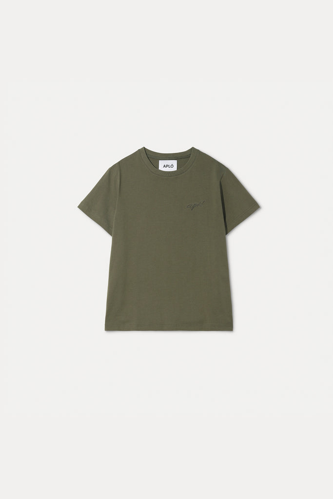 aplo juna green cotton tshirt