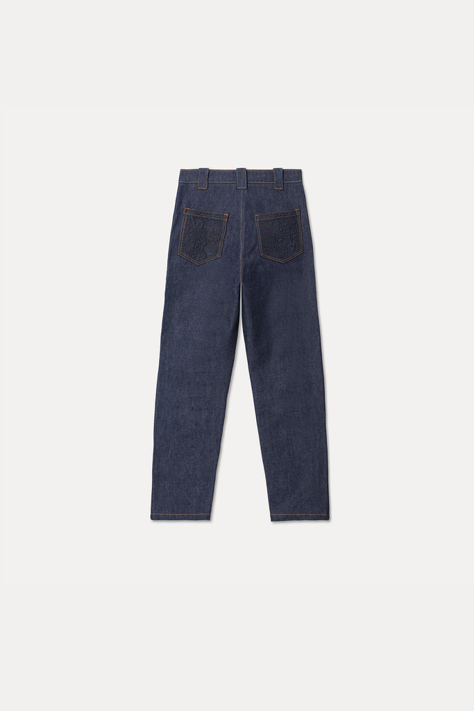 aplo luna blue jeans pattern pocket